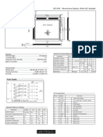 HDM3224L-G: Dimensional Drawing 320 X240 Monochrome Graphics, White LED Backlight