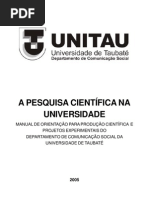 022- A Pesquisa CientÍfica Na Universidade
