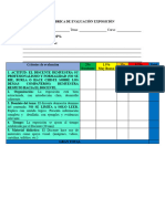 Rubrica de Evaluaciòn Exposiciòn