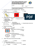 Soal Pas KLS 1 Tema 4