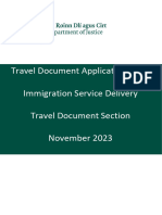 Travel Document Form December 2023