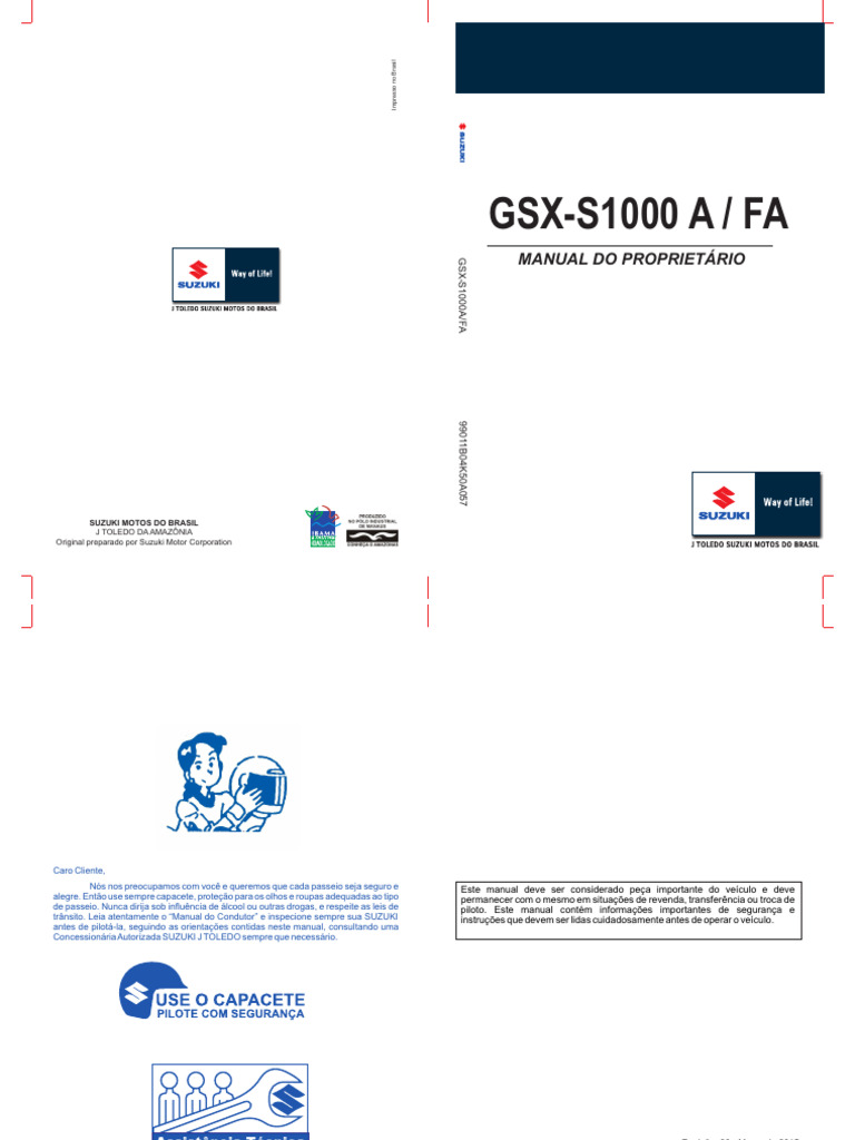 Hisato SUZUKI GSX-S1000A/FAサービスマニュアル Hisato SUZUKI GSX-S1000A/FAサービスマニュアル Hisato様専用 SUZUKI