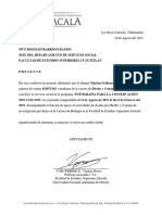 Carta Liberaación Servicio Social MIMR