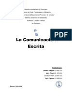 La Comunicacion Escrita