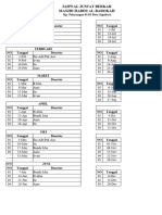 Jadwal Jum'at Berkah