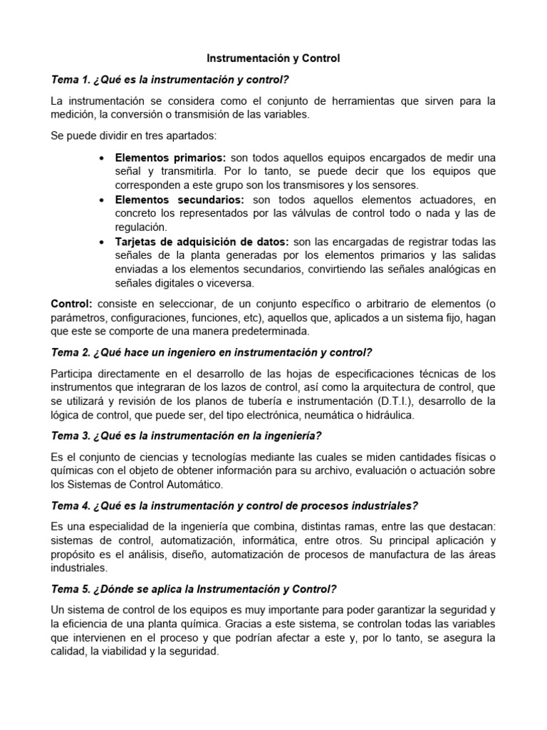Instrumentación y Control en Ingeniería | PDF | Sensor | Gases