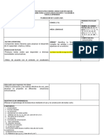 Plan de Clase Español Grado 2. 2019