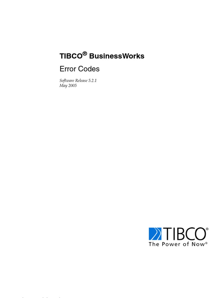 Tib BW Error Codes | PDF | Library (Computing) | Documentation