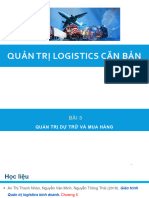 X2023 - QT Logistics căn bản - Bài 3