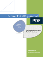 Websphere Doctor 7 Recover KDB Password