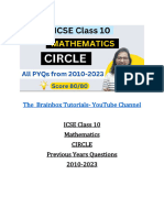 CIRCLES PYQs (ICSE)