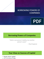 Borrowing Powers of Company