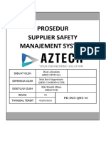 Prosedur Supplier Safety Manajemen System