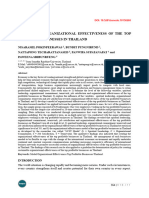 A Model of Organizational Effectiveness of The Top Profitable Businesses in Thailand