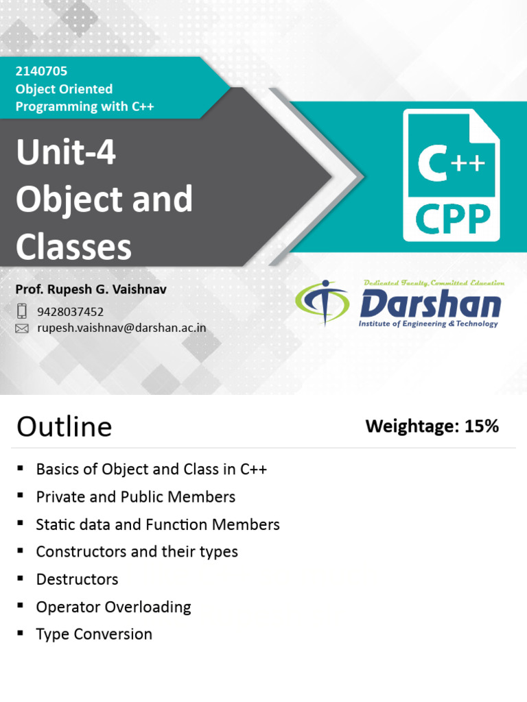 Presentations PPT Unit-4 27042019041504AM | PDF | Class (Computer ...