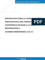 Instructivo Del Codigo de Convivencia