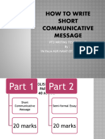 How To Write Short Communicative Message-1