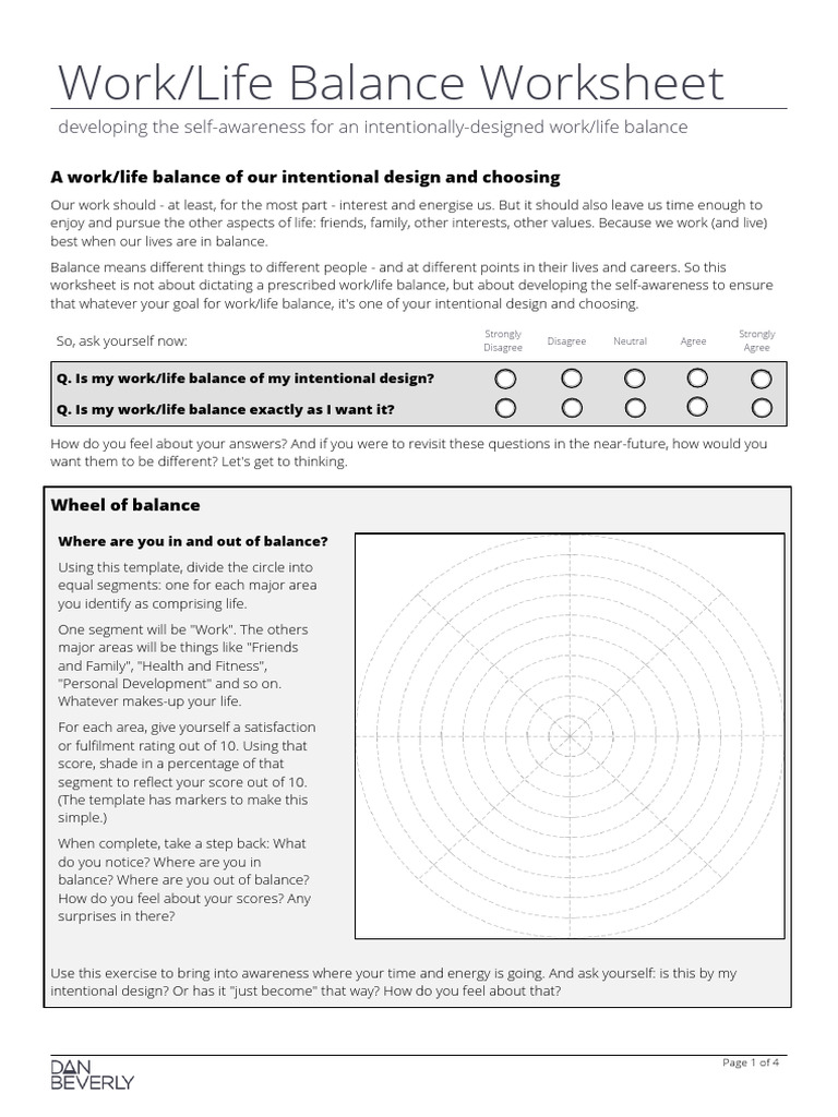 Work Life Balance DBeverlyCoaching | PDF