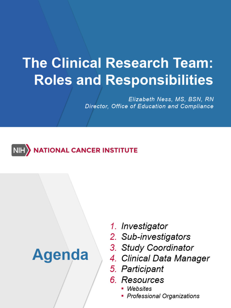 08 - Responsibilities of The Research Team Webinar | PDF | Clinical ...