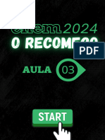 ENEM 2024 - O Recomeço - Aula 3