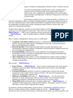 Undergraduate Chemistry Thesis Format