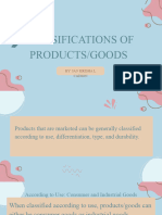 Classification of Goods