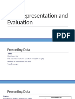 Data Representation and Evaluation