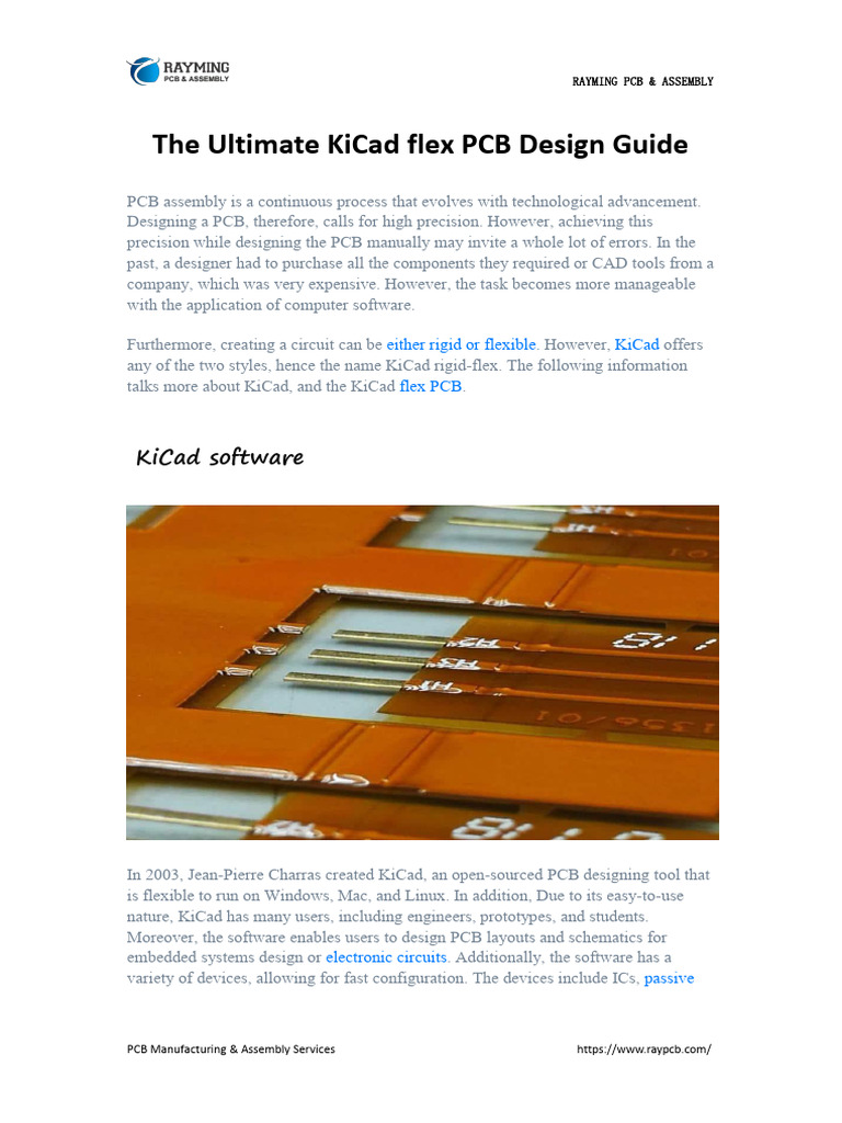 The Ultimate KiCad Flex PCB Design Guide | PDF | Printed Circuit Board