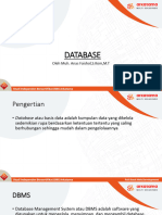 Database: Oleh Muh. Anas Faishol, S.Kom, M.T