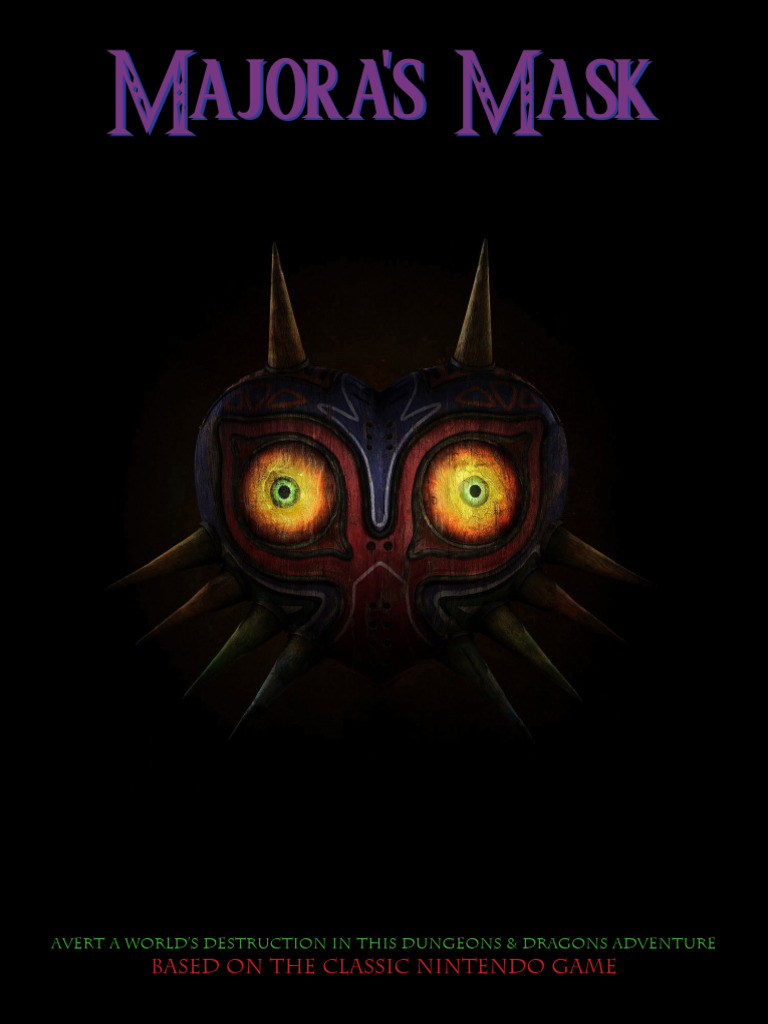 Urban Backwoods Turnbeutel „Majora’s Mask“ – Baumwoll-Sporttasche Mit Zugbändern & Rucksackträger