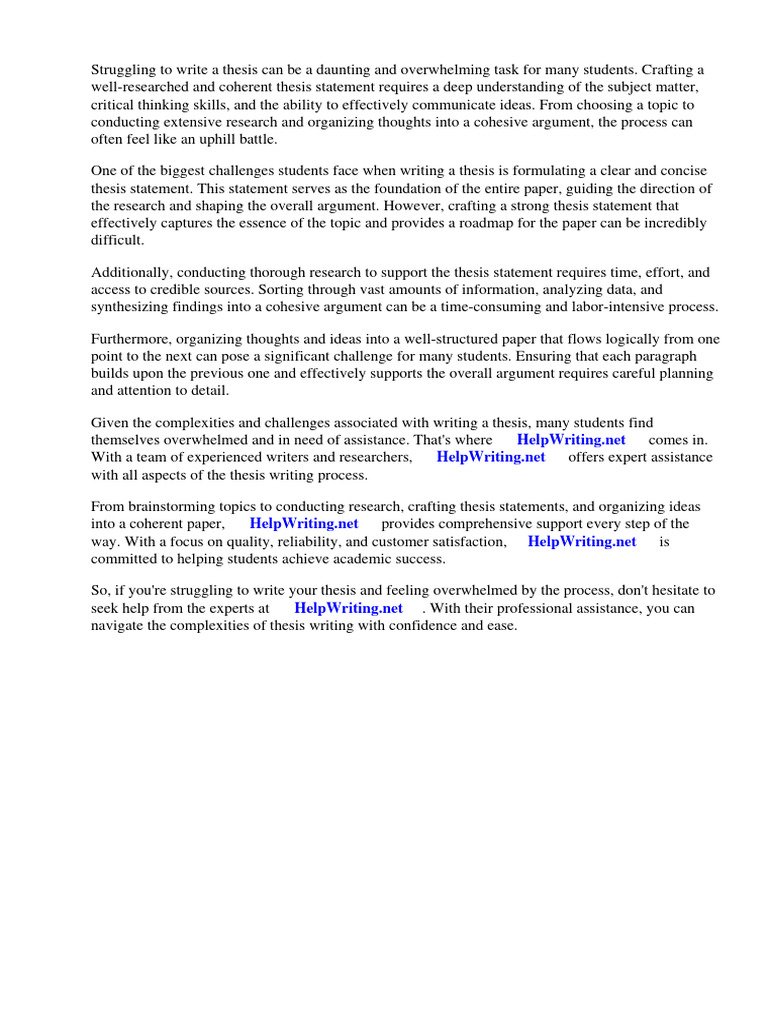 Popular Thesis Statements Pdf Essays Thesis