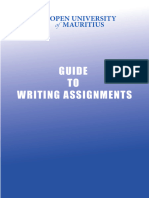 Guide To Writing Assignments