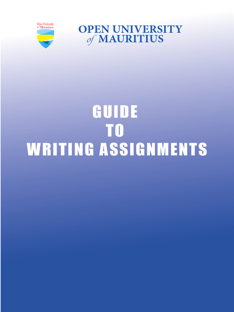 Guide To Writing Assignments | PDF