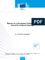 Report On A European Collaborative Cloud For Cultural Heritage