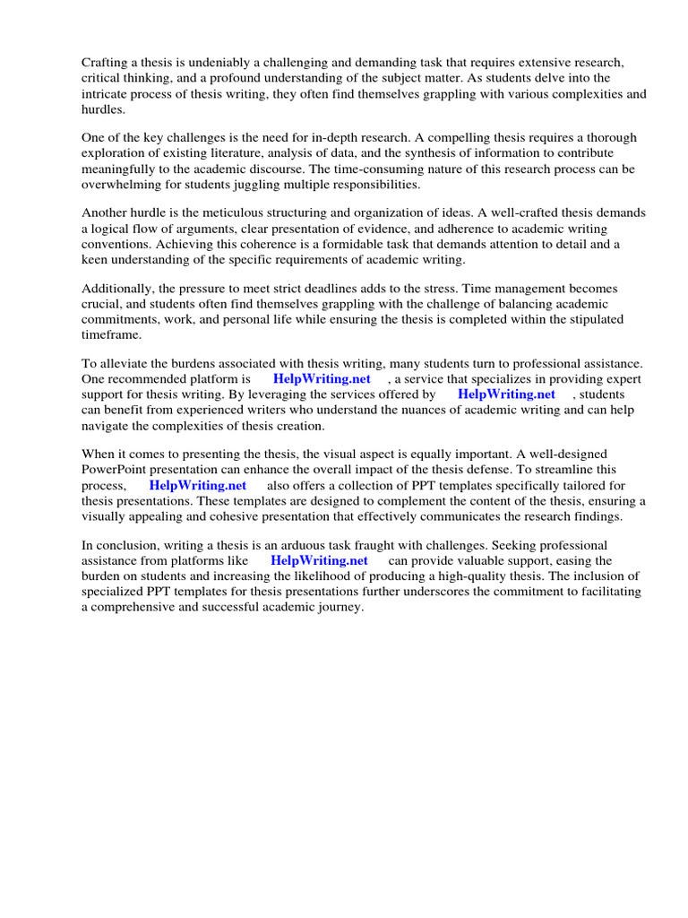 Templates For Thesis Presentation PDF