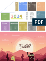 2024 Free Pocket Calendar Template