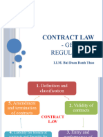 Contract Law - General Regulations