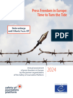 Safety of Journalists Platform Report 2024 - EnG