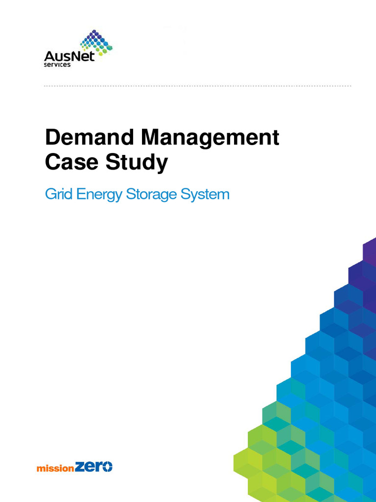 Grid Energy Storage System Case Study Pdf Electrical Grid Energy