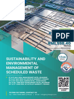 Sustainability and Environmental Management of Scheduled Waste