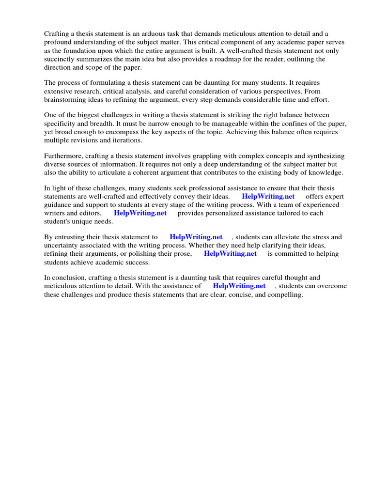Two Parts of Thesis Statement | PDF | Essays | Thesis