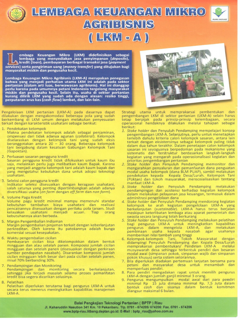 Lembaga Keuangan Mikro dalam Pembangunan Ekonomi Pedesaan