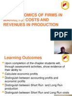 Production Costs and Revenue