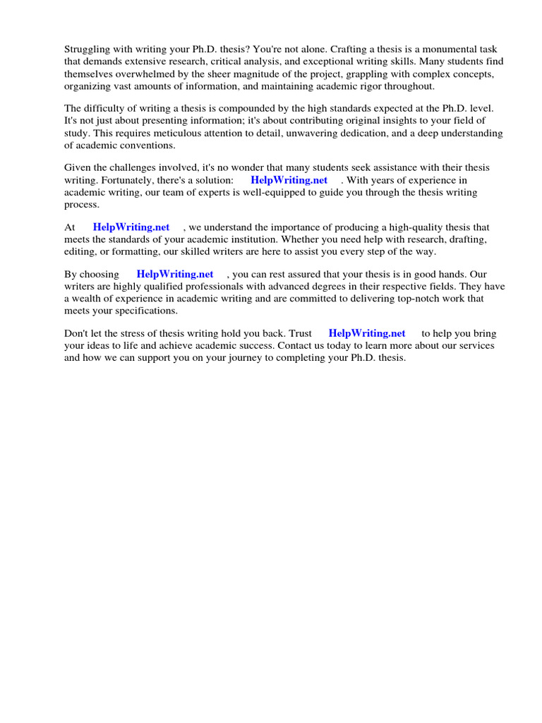 PHD Thesis Book Publication | PDF | Thesis | Doctor Of Philosophy
