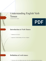 Understanding English Verb Tenses