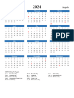2024 Calendar With Holidays Portrait Sunday Start en Ao