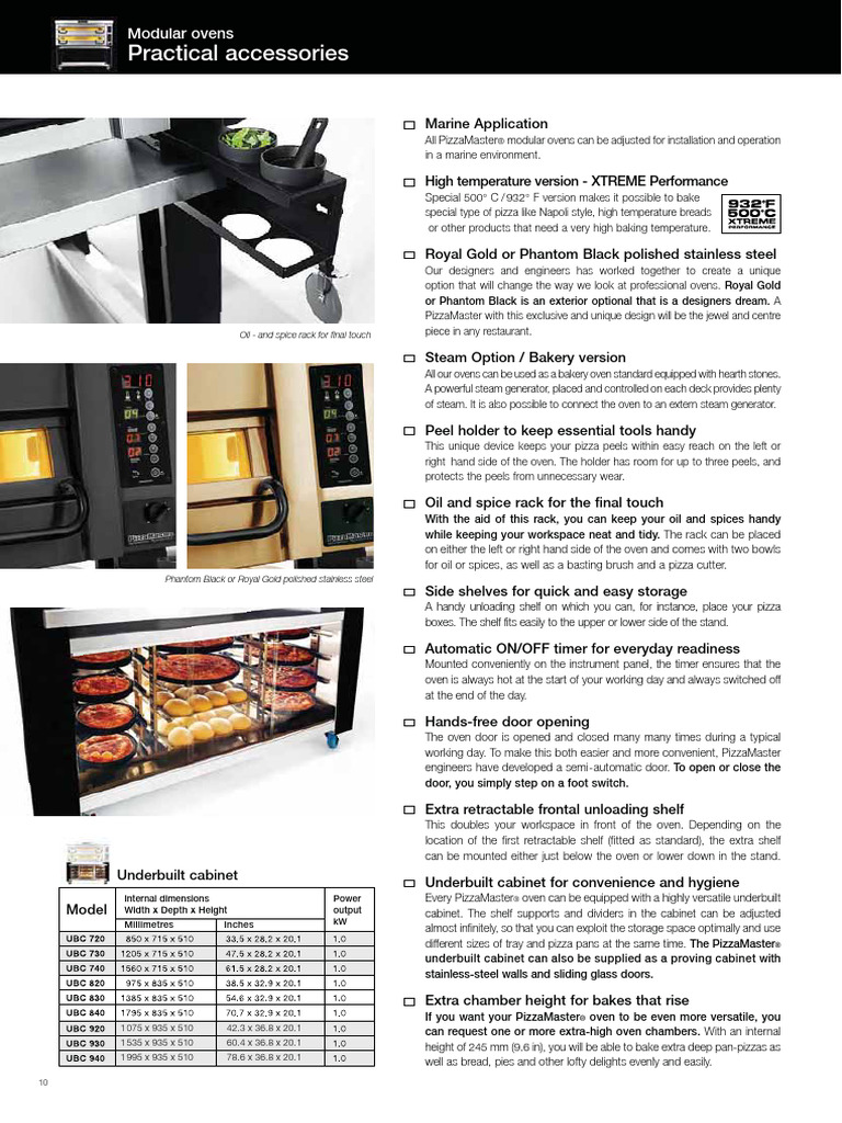 Modular Ovens Practical Accessories | PDF