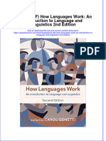 Ebook Ebook PDF How Languages Work An Introduction To Language and Linguistics 2Nd Edition All Chapter PDF Docx Kindle