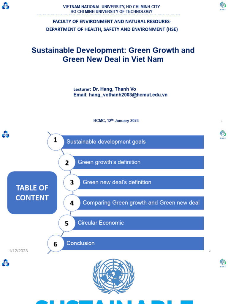 Vietnam Green Growth - November 2022 | PDF | Sustainability | Efficient ...