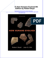Ebook Ebook PDF How Humans Evolved 8Th Eighth Edition by Robert Boyd All Chapter PDF Docx Kindle